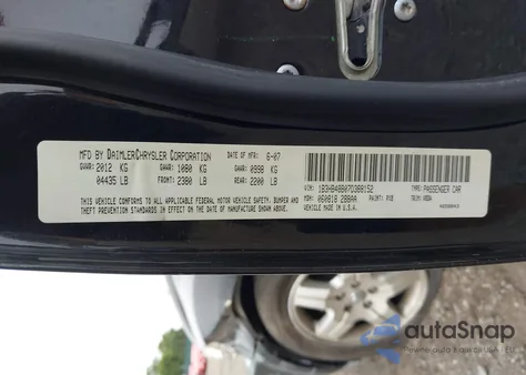 2007 Dodge Caliber Sxt from USA, damaged, VIN 1B3HB48B07D388152